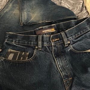 Vintage Alpha Numeric Environmental Protection Company Denim Jeans 30X30